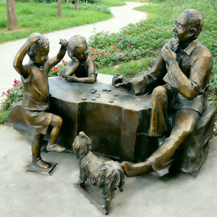下棋老人  2米